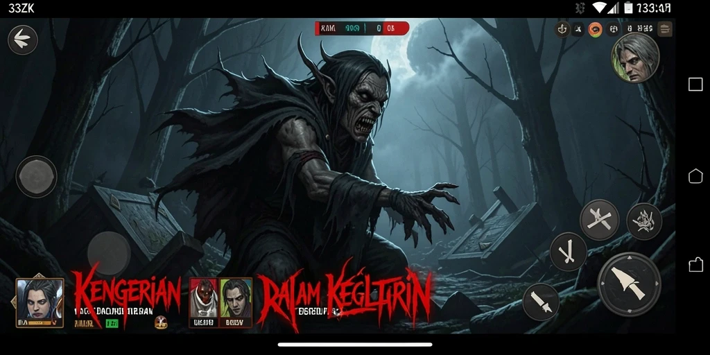 Gameplay menegangkan dengan atmosfer horror yang mencekam.