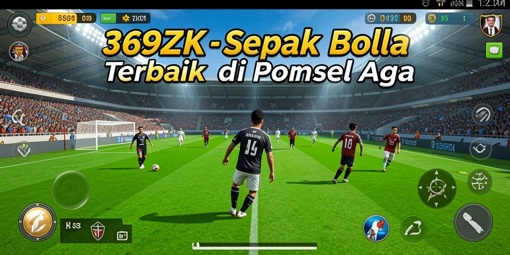 Tampilan gameplay <strong>369ZK</strong> yang menegangkan saat mempertaruhkan bola di lapangan.