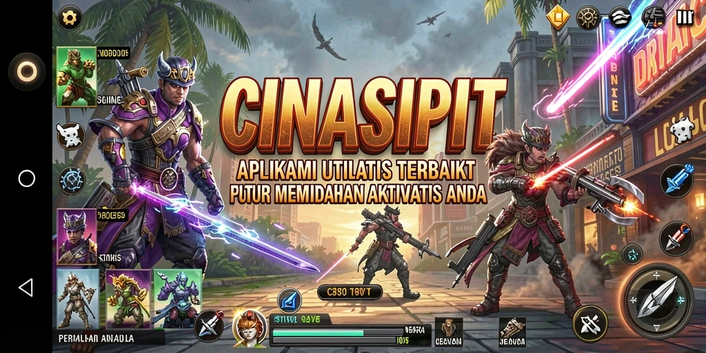 Tampilan antarmuka pengguna CINASIPIT memudahkan navigasi aplikasi.