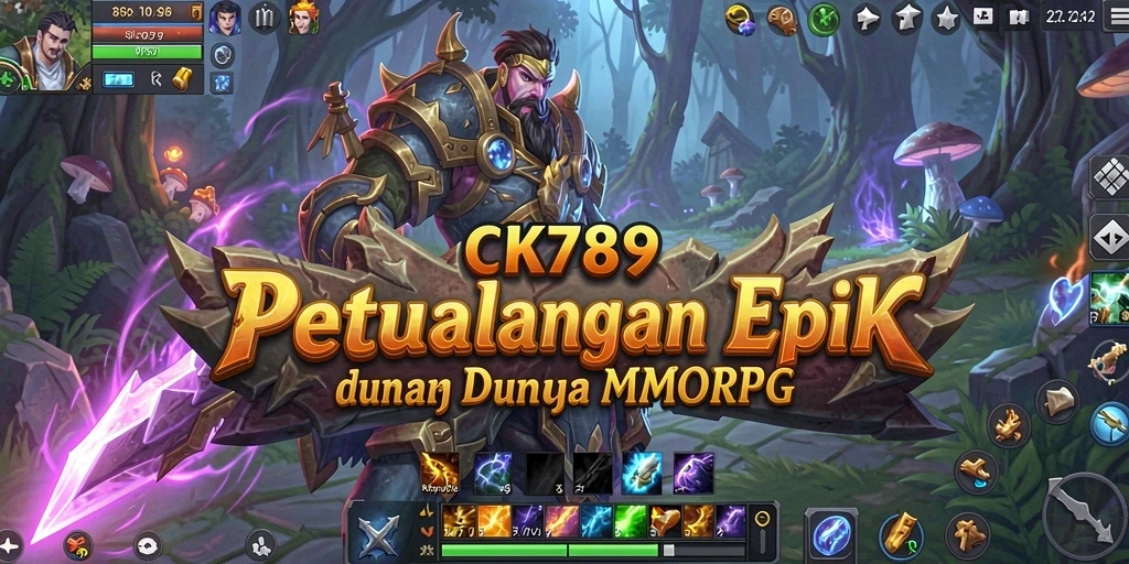Screenshot utama CK789 menampilkan petualangan seru dalam dunia MMORPG.