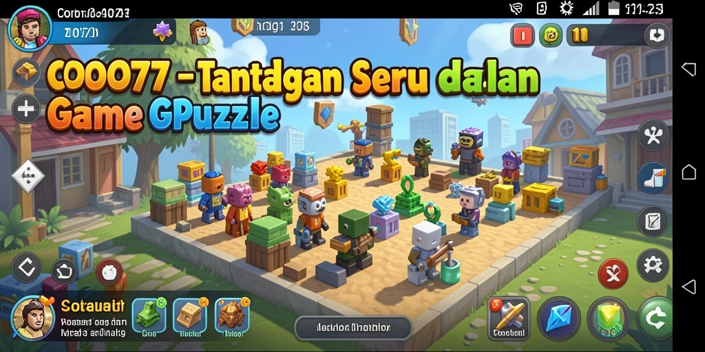 Tampilan gameplay seru dari COO77 yang penuh tantangan puzzle.
