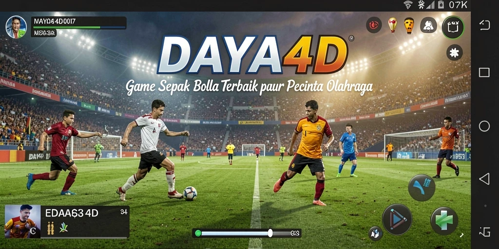 Tampilan gameplay menarik dari DAYA4D yang penuh aksi sepak bola.
