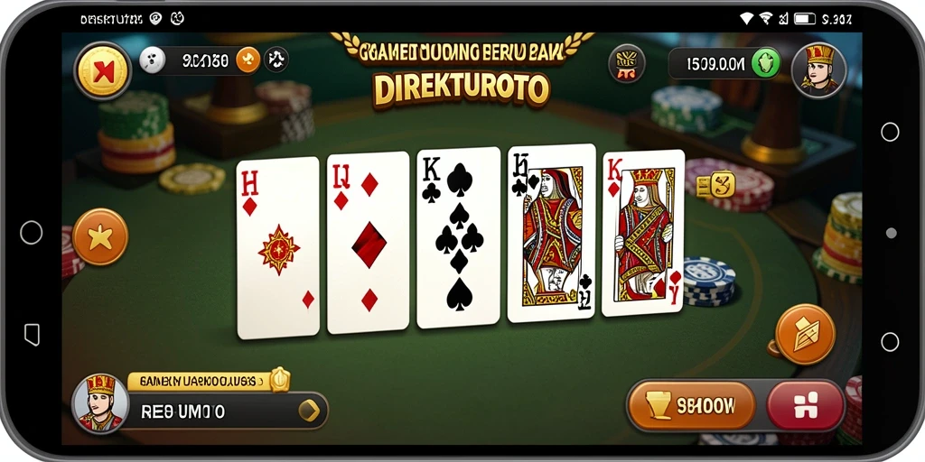 Tampilan menarik dari gameplay Domino di DIREKTURTOTO.