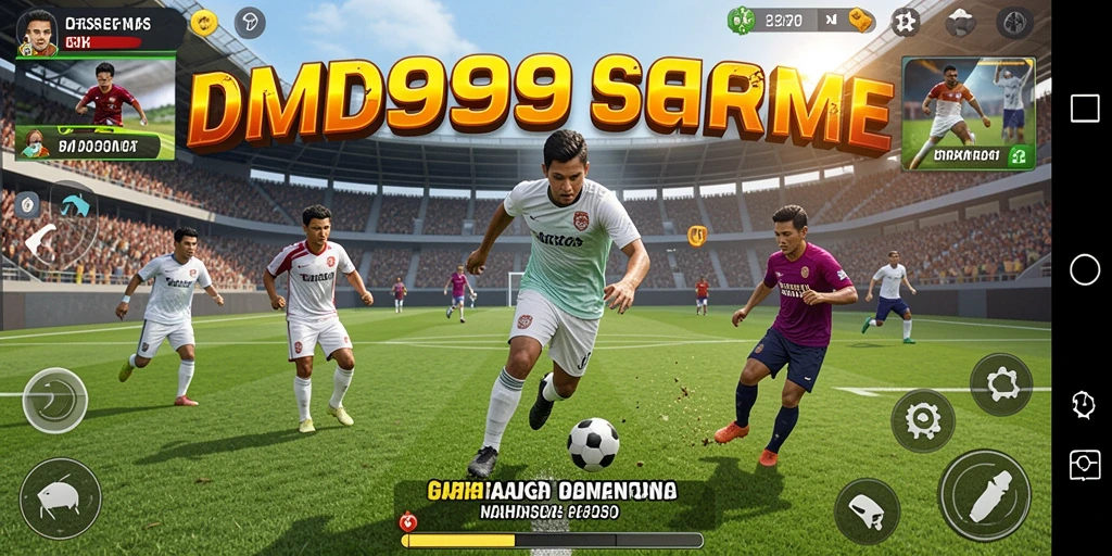 Tangkapan layar DMD999 menampilkan aksi olahraga seru dan grafis yang mengagumkan.
