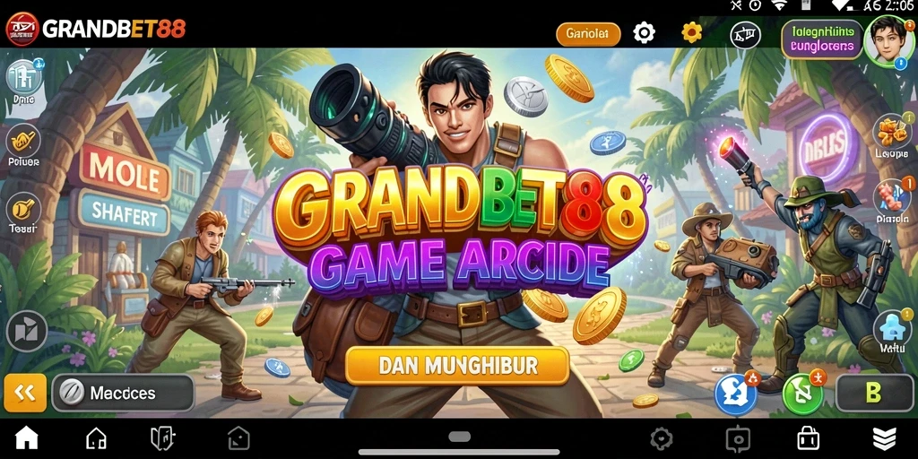 Tangkapan layar gameplay seru GRANDBET88 yang penuh aksi.