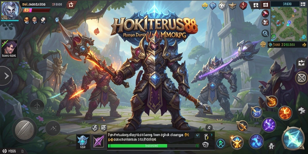 Tampilan screenshot HOKITERUS88 menampilkan aksi seru dalam dunia MMORPG.
