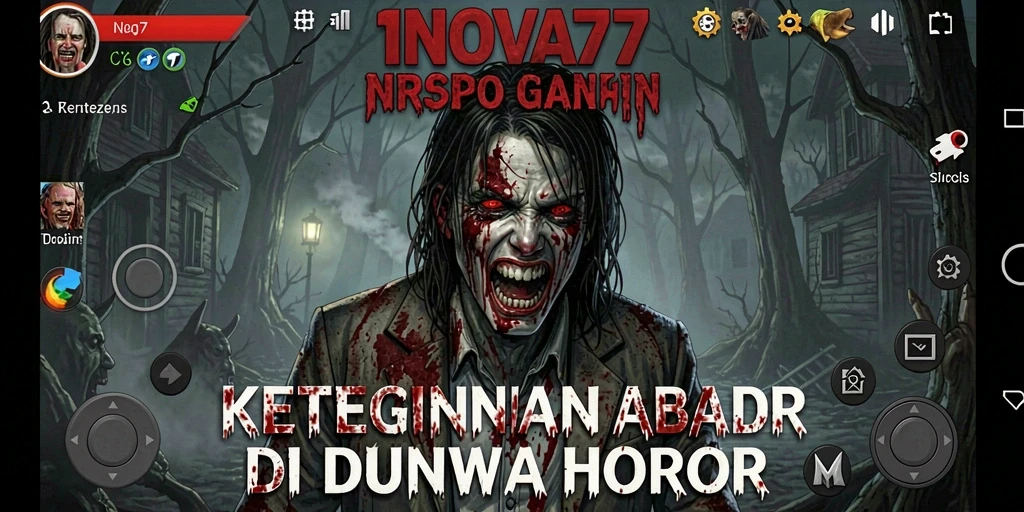 Tampilan gameplay INOVA77 dengan suasana hati yang mencekam.