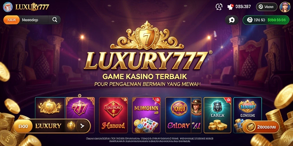 Tampilan permainan Kasino yang menakjubkan di LUXURY777.
