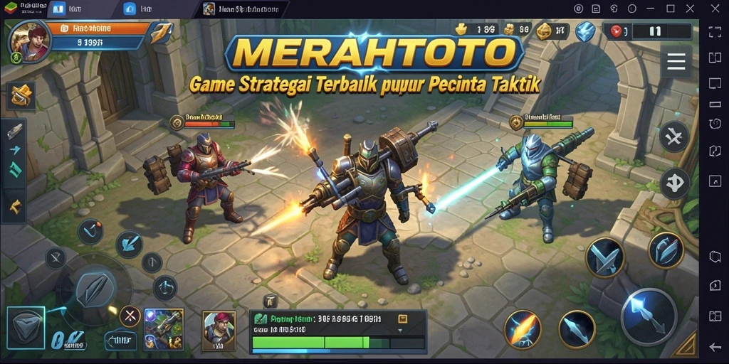 Tampilan gameplay menarik dari MERAHTOTO dengan strategi intens.