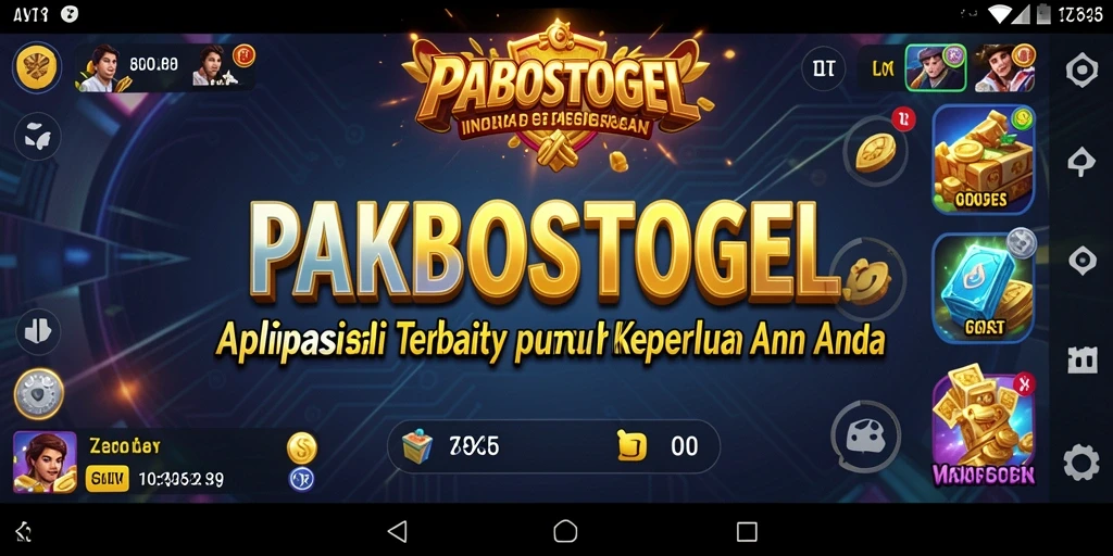 Tampilan utama PAKBOSTOGEL dengan interface user-friendly.