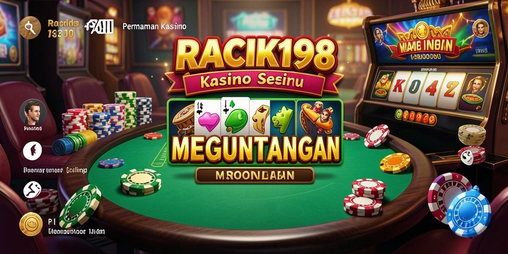 Tampilan gameplay Kasino yang menarik dan menegangkan di RACIK198.