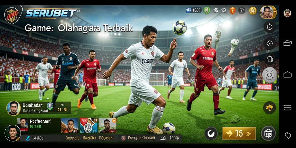 Tampilan gameplay SERUBET yang mendebarkan dan kompetitif.