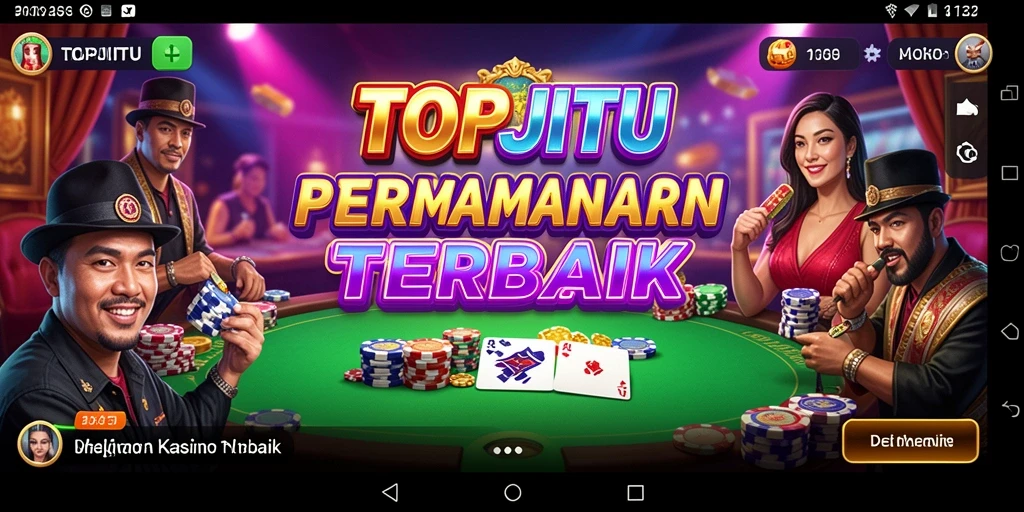Tampilan gameplay seru dari aplikasi Kasino TOPJITU.
