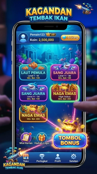 Tampilan antarmuka aplikasi Kagandan yang mudah digunakan.